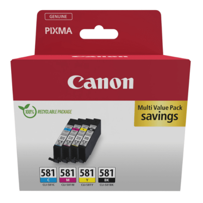Canon CLI-581 Orjinal Kartuş Avantaj Paketi 4 renk - 1