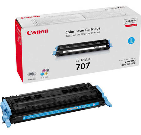 Canon CRG-707C Mavi Orjinal Toner - 1