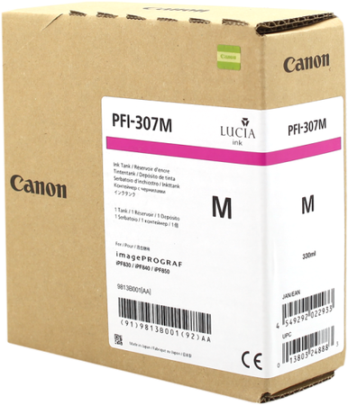 Canon PFI-307M Orjinal Kırmızı Kartuş - 1