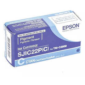 Epson c3500 SJIC22-C33S020602 Mavi Orjinal Kartuş - Epson