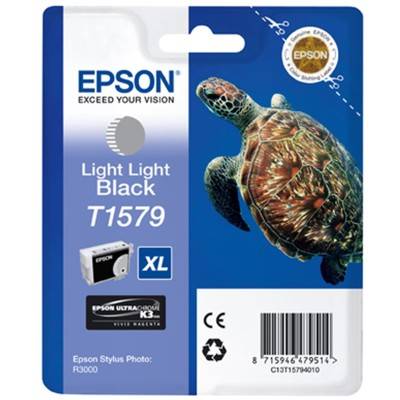 Epson T1579-C13T15794010 Orjinal Açık Açık Siyah Kartuş - 1