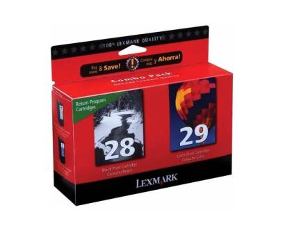 Lexmark 28-29 18C1520E Siyah- Renkli Orjinal Kartuş - 1