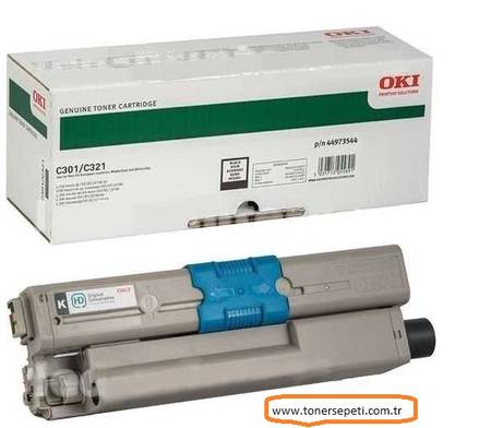 Oki C301-44973544 Siyah Orjinal Toner - 1
